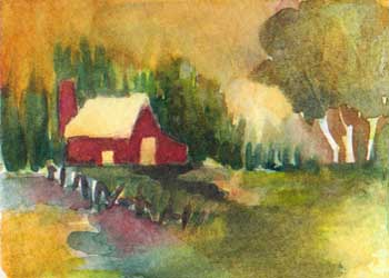 "A Feelin' Of Summer" by Geri Brady, Burlington WI - Watercolor - SOLD